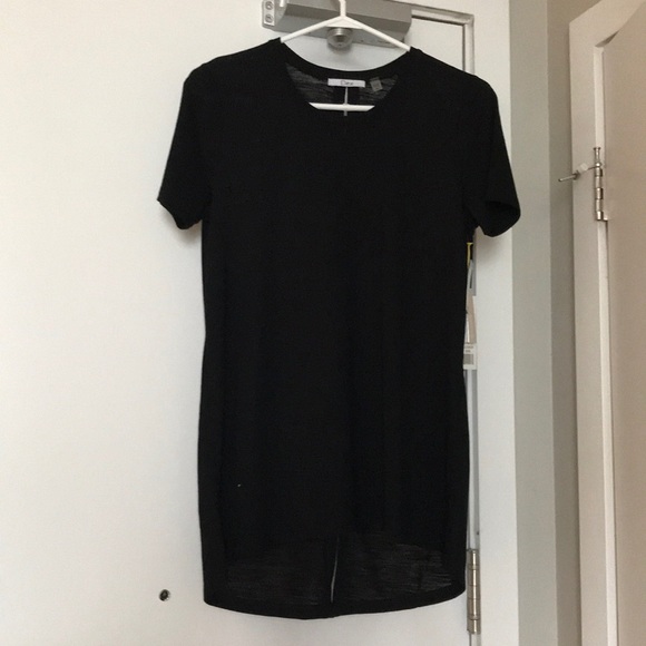 size medium black Dex viscose long tee - Picture 1 of 5